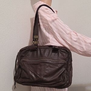 Latico Chocolate Brown Leather Bag